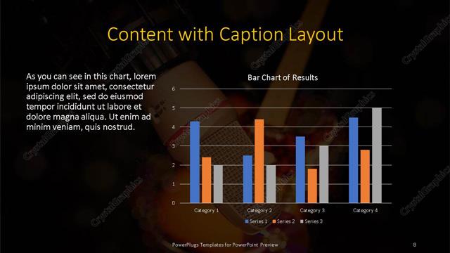 Content with Caption presentation slide layout