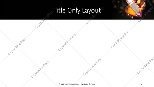Title Only presentation slide layout
