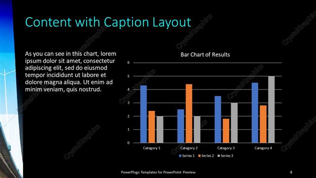 Content with Caption presentation slide layout