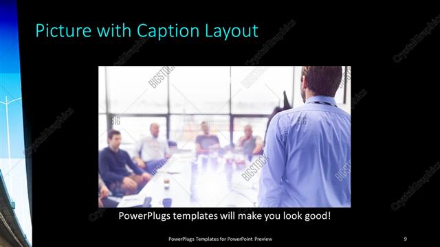 Picture with Caption presentation slide layout