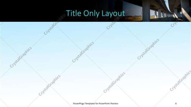 Title Only presentation slide layout