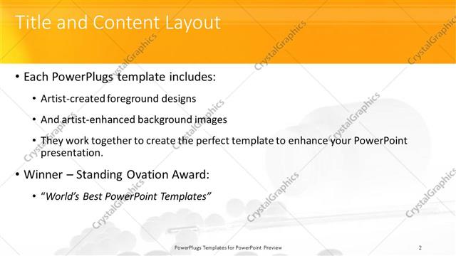Title and Content presentation slide layout
