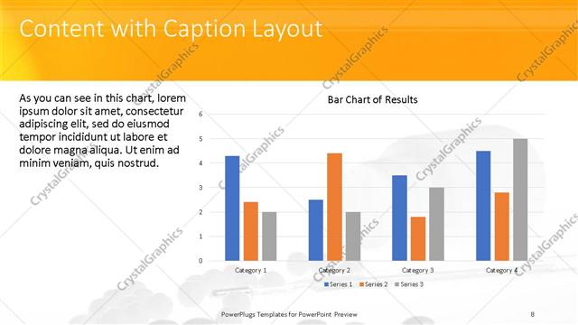 Content with Caption presentation slide layout