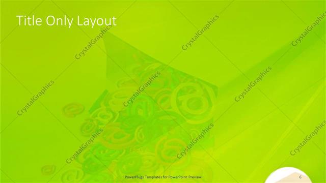 Title Only presentation slide layout