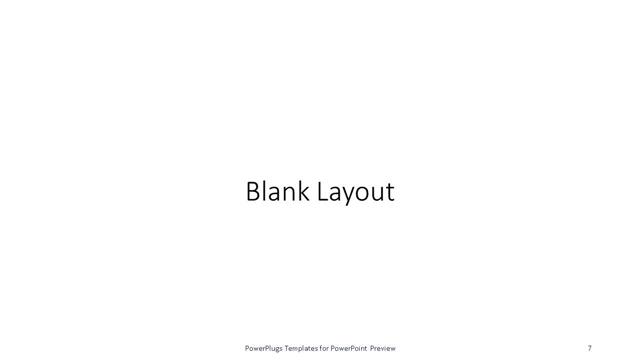 Blank presentation slide layout