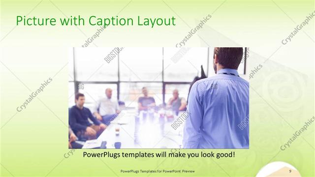 Picture with Caption presentation slide layout