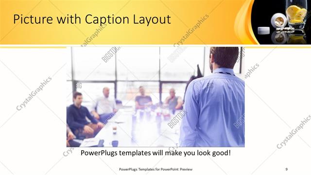 Picture with Caption presentation slide layout