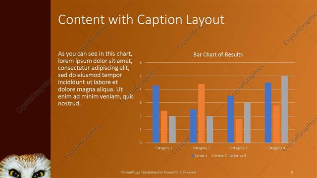 Content with Caption presentation slide layout