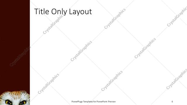 Title Only presentation slide layout