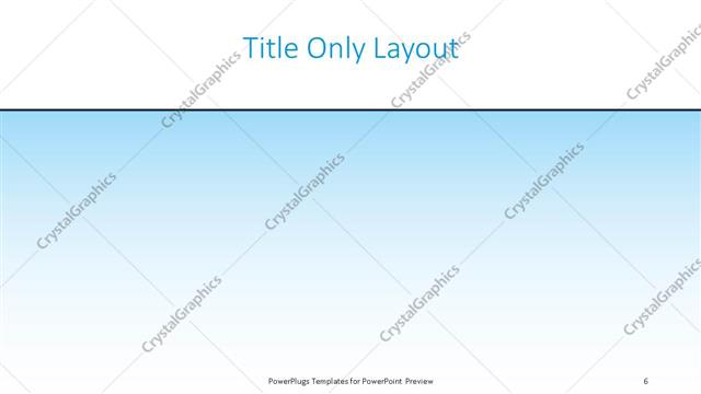 Title Only presentation slide layout