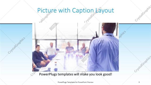 Picture with Caption presentation slide layout