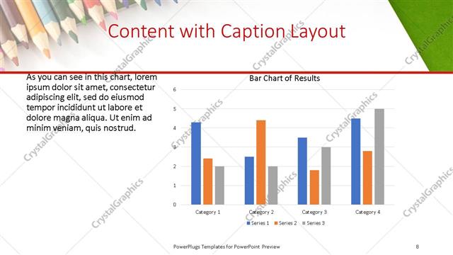 Content with Caption presentation slide layout