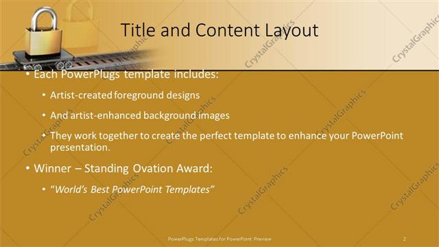Title and Content presentation slide layout