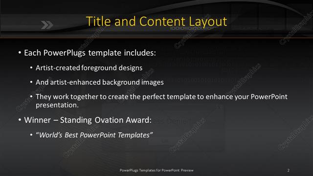 Title and Content presentation slide layout