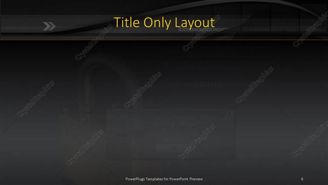Title Only presentation slide layout