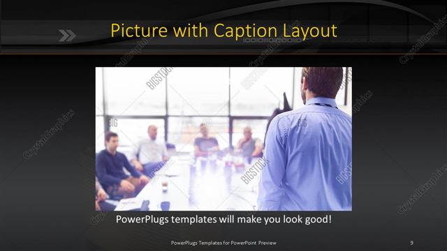 Picture with Caption presentation slide layout