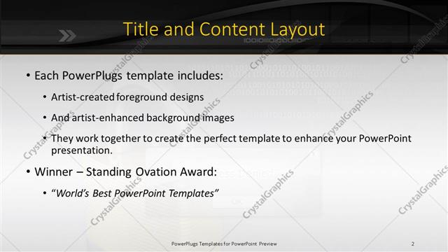 Title and Content presentation slide layout
