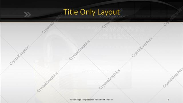 Title Only presentation slide layout