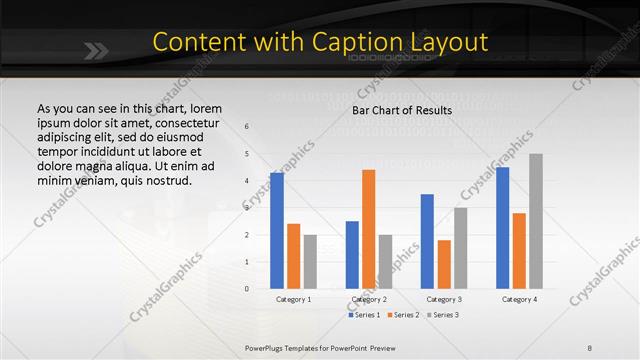 Content with Caption presentation slide layout