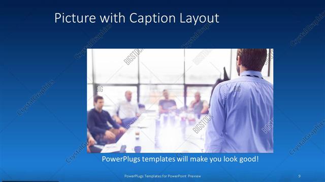 Picture with Caption presentation slide layout
