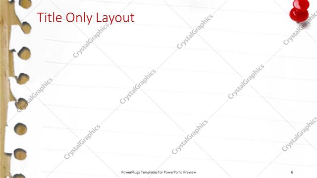 Title Only presentation slide layout