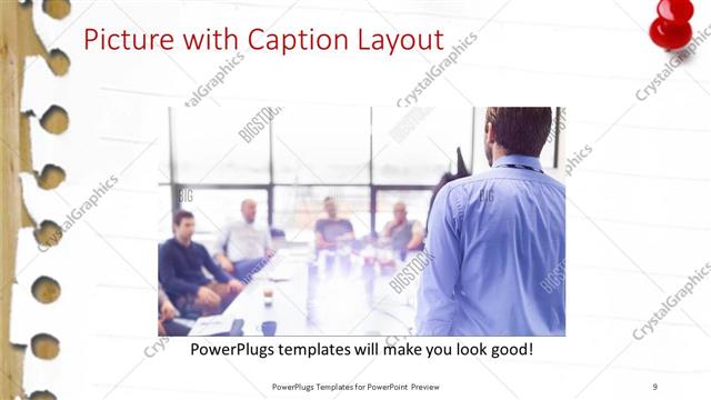 Picture with Caption presentation slide layout