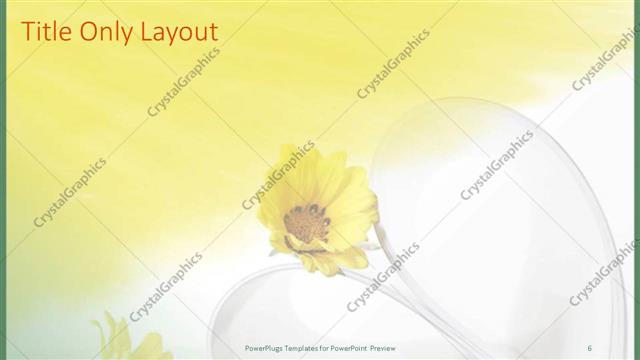 Title Only presentation slide layout