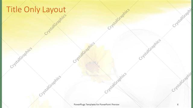 Title Only presentation slide layout