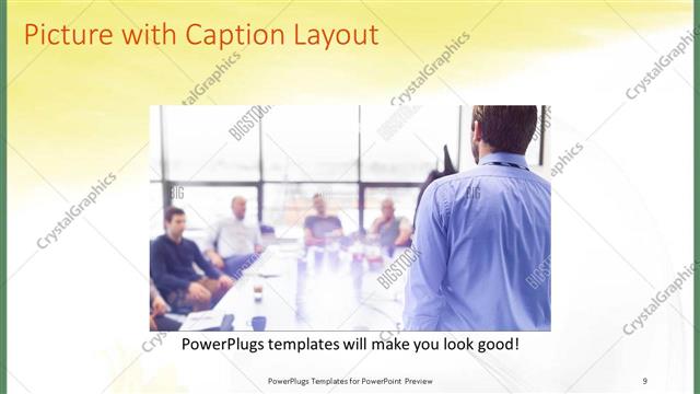 Picture with Caption presentation slide layout