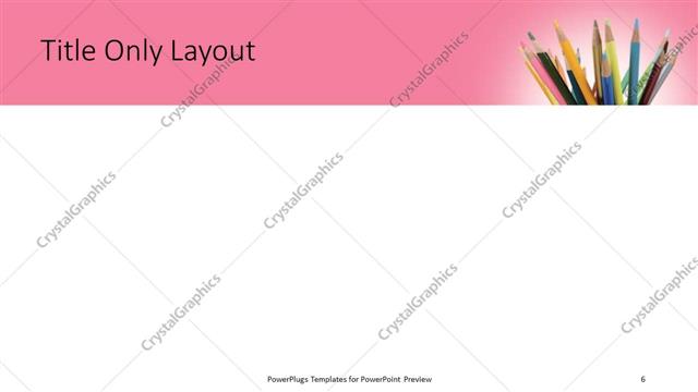 Title Only presentation slide layout