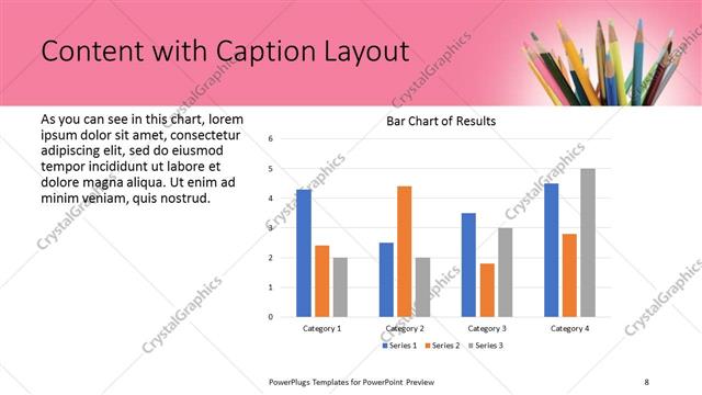 Content with Caption presentation slide layout