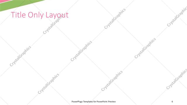 Title Only presentation slide layout