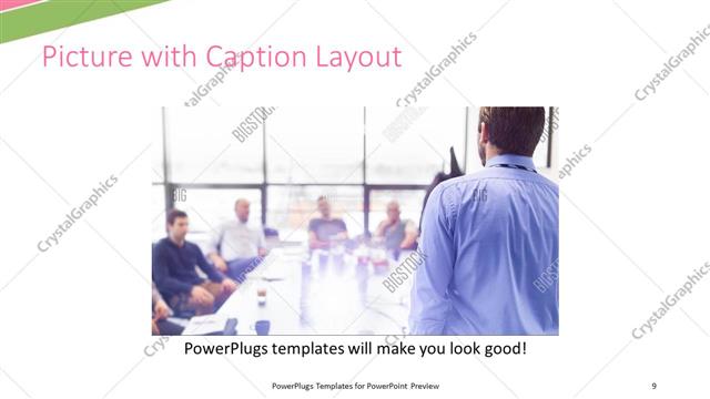 Picture with Caption presentation slide layout