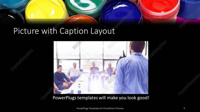 Picture with Caption presentation slide layout