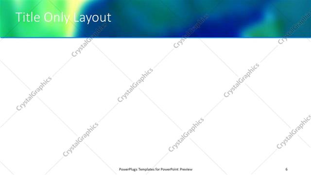 Title Only presentation slide layout