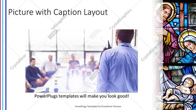 Picture with Caption presentation slide layout