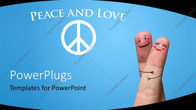  Presentation with love words - Text which spell out the words 