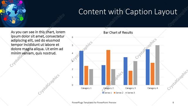 Content with Caption presentation slide layout