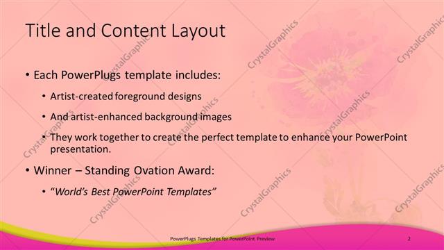 Title and Content presentation slide layout