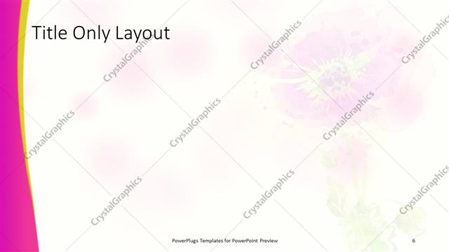 Title Only presentation slide layout