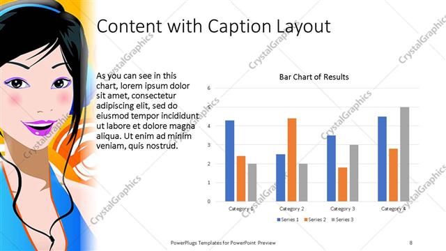 Content with Caption presentation slide layout
