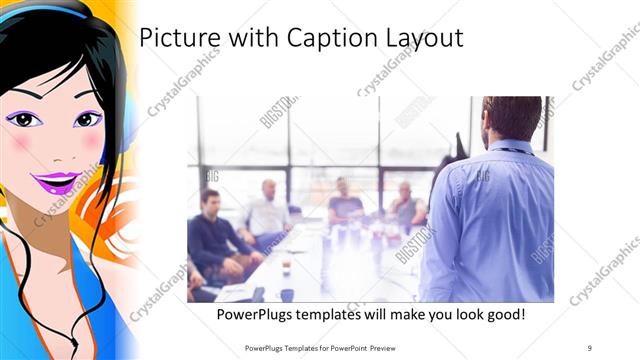 Picture with Caption presentation slide layout