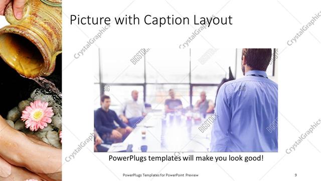 Picture with Caption presentation slide layout