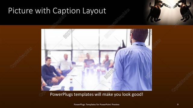 Picture with Caption presentation slide layout