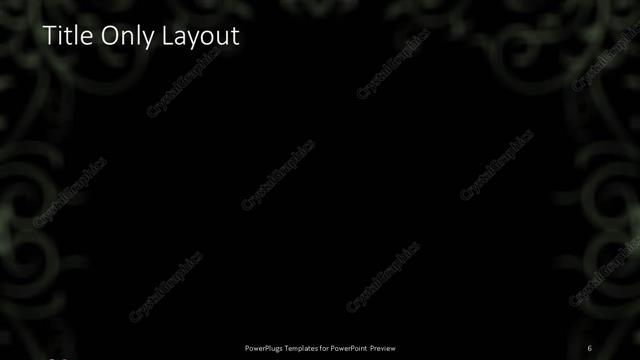 Title Only presentation slide layout