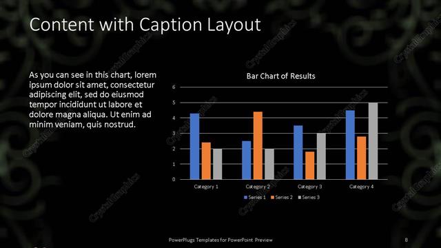 Content with Caption presentation slide layout