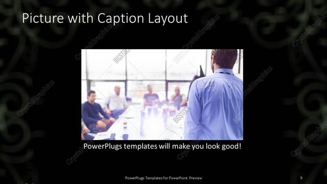 Picture with Caption presentation slide layout
