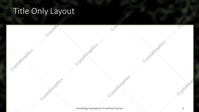 Title Only presentation slide layout