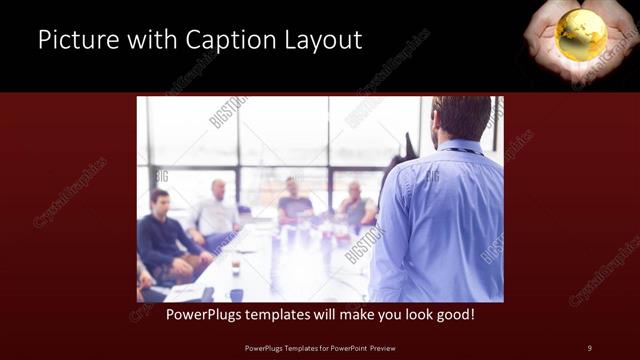 Picture with Caption presentation slide layout