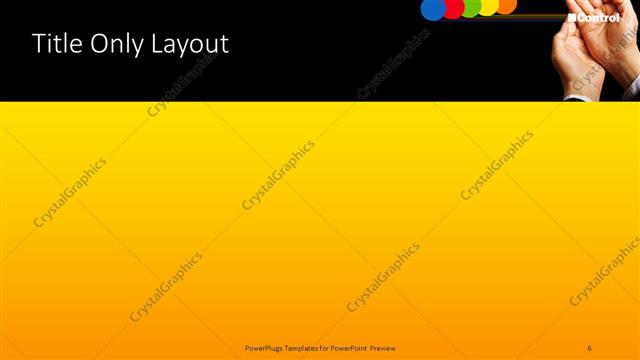 Title Only presentation slide layout